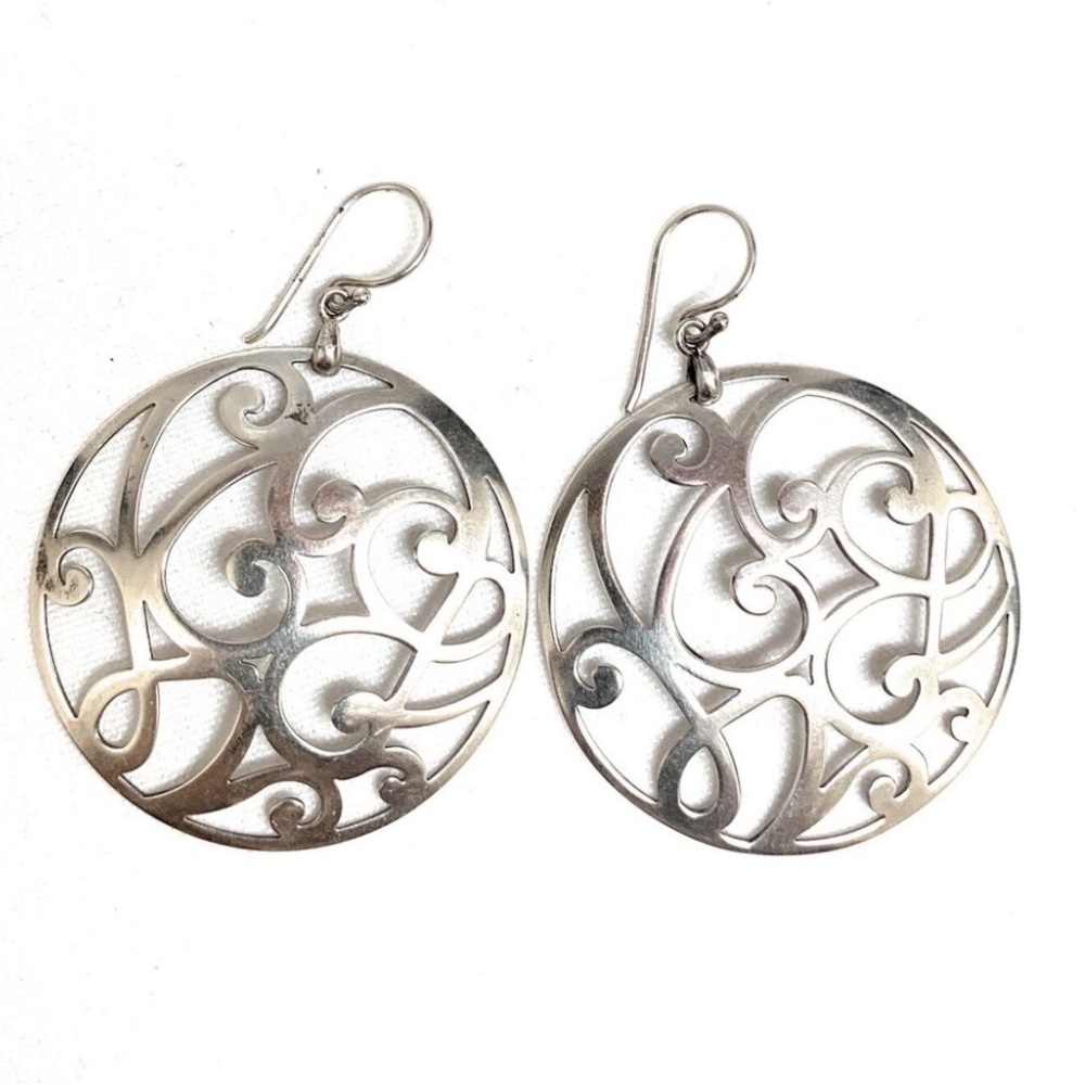 NEW Silpada Vintage Sterling Silver Scroll    Dangle Earrings
